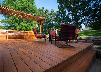 Deck staining in Avondale, OH by DR Painting.